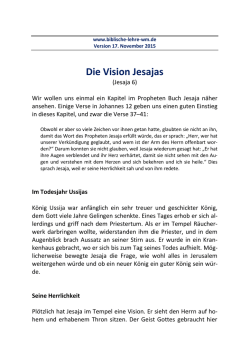 Die Vision Jesajas