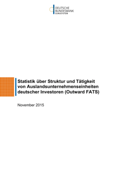 Statistik über Struktur und Tätigkeit von