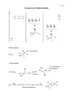 Struktur des Methylradikals