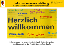 Informationsveranstaltung Leichtbauhalle Arnold