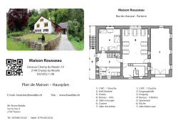 Maison Rousseau Plan de Maison – Hausplan