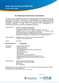 Logo Baden-Württemberg Stipendium