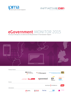 eGovernment Monitor 2015