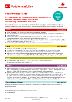 InfoDok 4025: Vodafone Red-Tarife