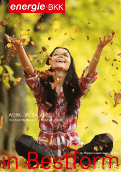in Bestform 03/2015 - energie-BKK