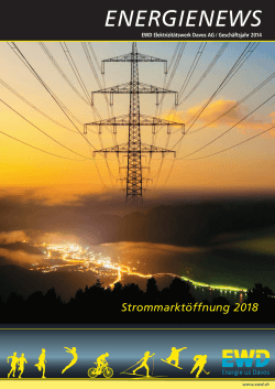 EnergieNews 2014 - EWD Elektrizitätswerk Davos AG