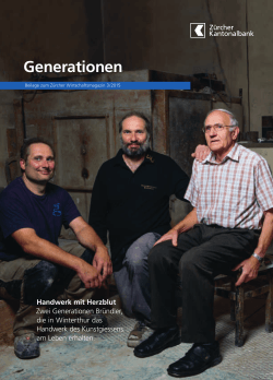 Generationen - Zürcher Kantonalbank