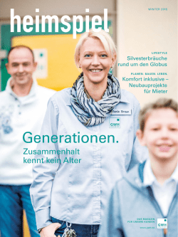 Generationen. - GWH Wohnungsgesellschaft mbH Hessen