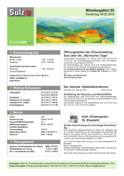 Mitteilungsblatt Sulz 05/2016 (application/pdf)