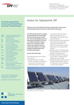 Institut f&uuml;r Solartechnik SPF