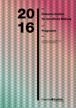 Diakonie Institut für berufliche Bildung Programm