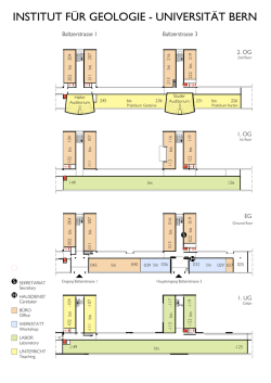 Institutsplan - Institut f&uuml;r Geologie