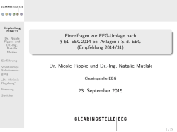 Ing. Natalie Mutlak, Clearingstelle EEG