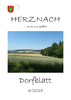 3. Ausgabe August - Gemeinde Herznach