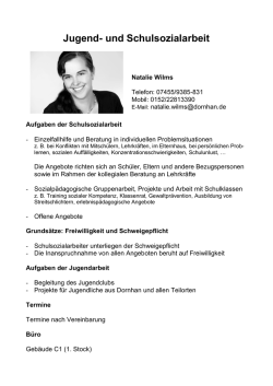 Jugend- und Schulsozialarbeit