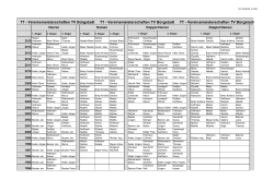 TT-Vereinsmeisterschaften seit 1958