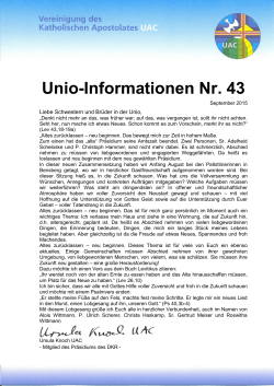 Unio-Informationen Nr. 43