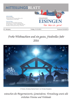 Mitteilungsblatt Nr. 50-53/2015