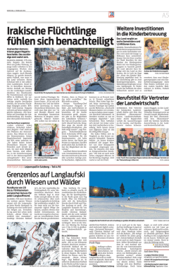 Grenzenlos auf Langlaufski durch Wiesen und Wälder
