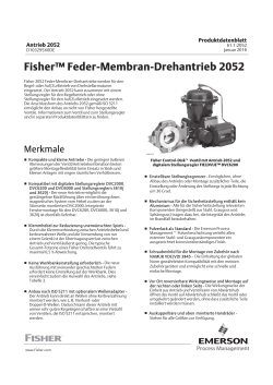 Fisher™ Feder-Membran-Drehantrieb 2052