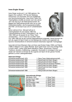 Irene Singer - SC Fl&ouml;s Buchs