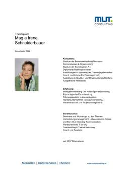 Mag.a Irene Schneiderbauer