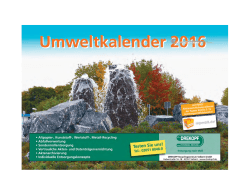 Umweltkalender 2016