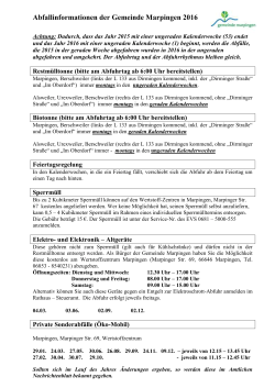 Abfallinformation 2016