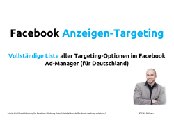 Facebook Anzeigen-Targeting