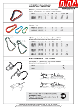 KARABINERHAKEN, PANIKHAKEN CARBINE HOOKS