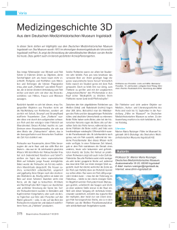 Medizingeschichte 3D - Bayerisches Ärzteblatt