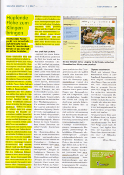 in der p&auml;dagogischen Fachzeitschrift "BILDUNG