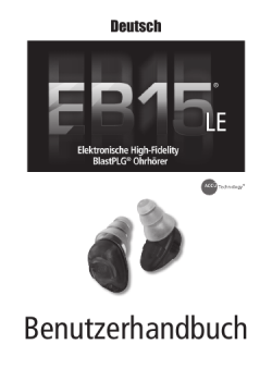 EB15-LE BlastPLG Electronic Earplugs User Manual