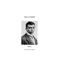 Jakob van Hoddis Poesie - Ma Silvia ha le chiome nere