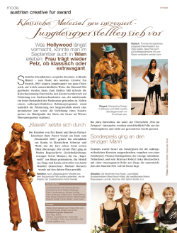 Jungdesigner stellten sich vor