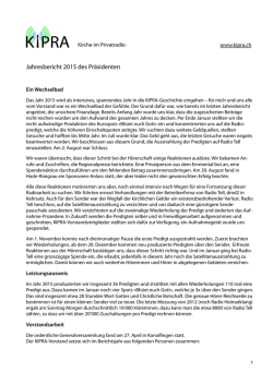 Jahresbericht 2015 als pdf