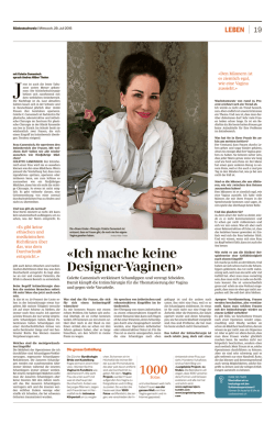 Ich mache keine Designer-Vaginen