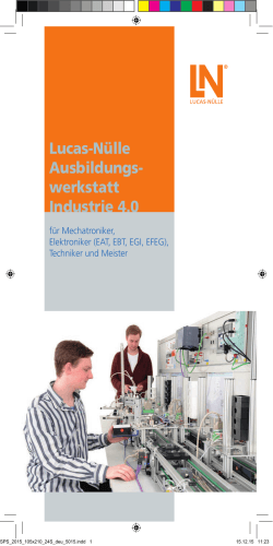 Lucas-Nülle Ausbildungs- werkstatt Industrie 4.0