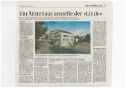 Ein &Auml;rztehaus anstelle der &laquo;Linde&raquo;