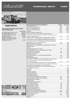 Preisliste - bimobil.com