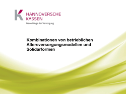 Herzlich Willkommen - Hannoversche Kassen