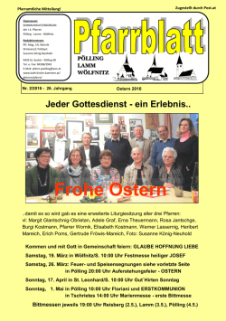 Pfarrblatt 2 2016