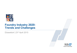 Foundry Industry 2020: Trends and Challenges