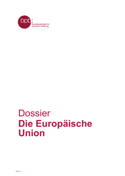 Die Europäische Union - Bundeszentrale für politische Bildung