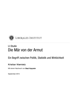 Die Mär von der Armut