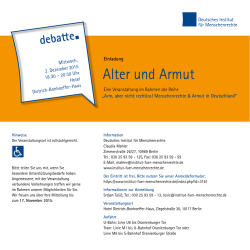 Alter und Armut