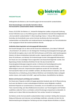 eine Mitteilung &uuml;ber die Ergebnisse.