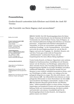 Die Vorw&uuml;rfe von Herrn Hagrasy - Groden