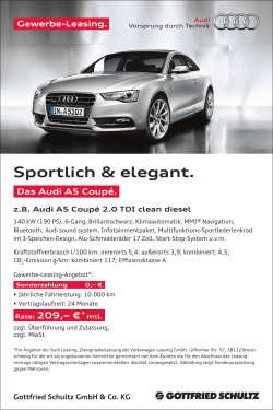 Sportlich & elegant. - Gottfried Schultz GmbH & Co. KG