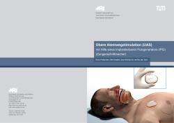 Obere Atemwegstimulation - Schlaflabor München | schlaf